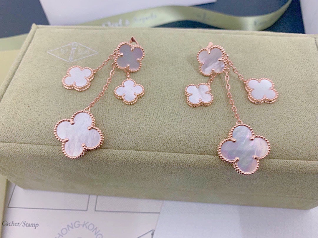 18K Magic Alhambra Four Motifs Earrings