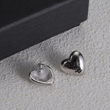 18K Saint Heart Gold Earrings