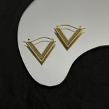 18K Vlogo Diamonds Earrings