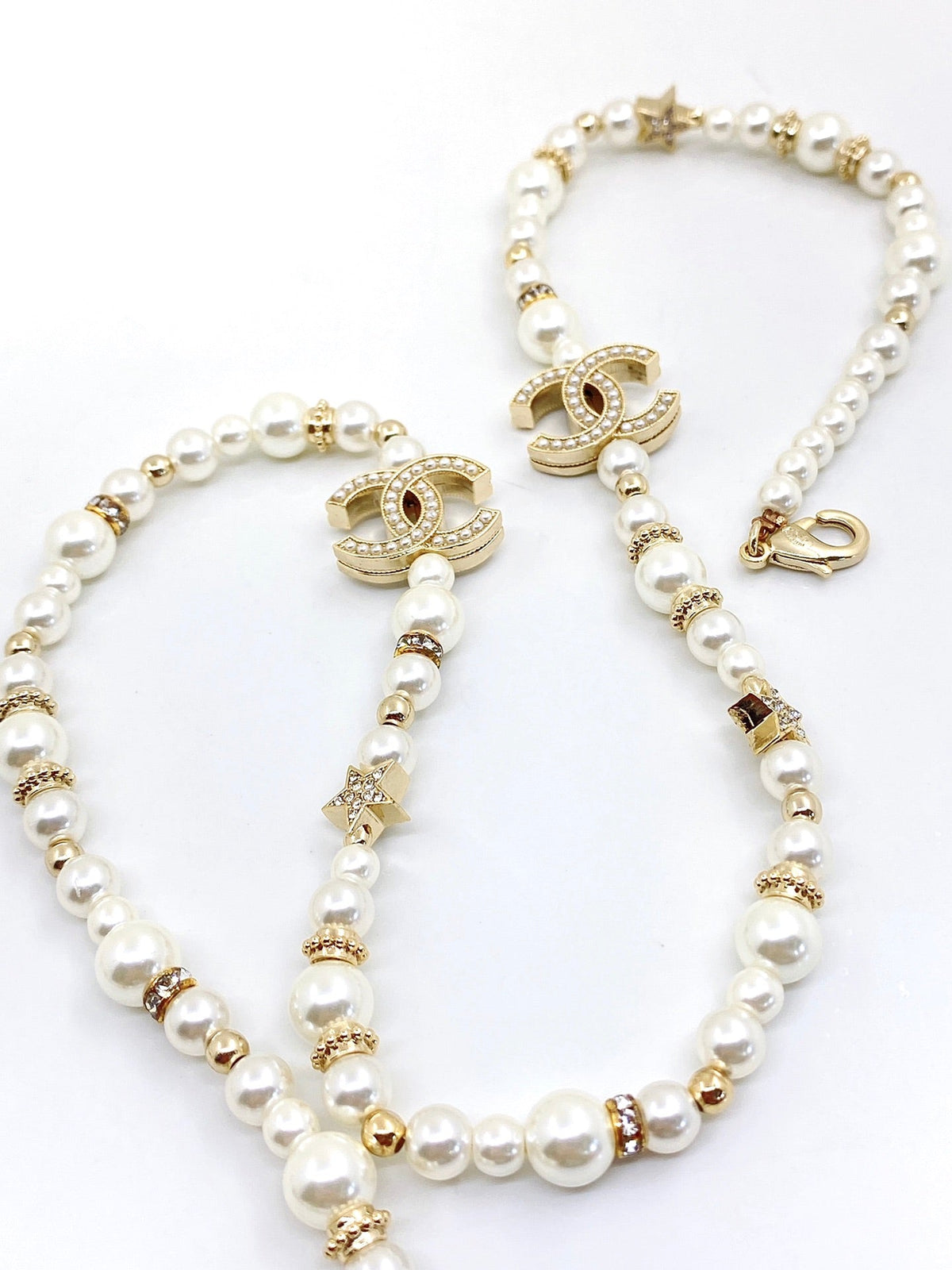18K CC Pearls Necklace