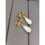 18K CD Pearl Earrings