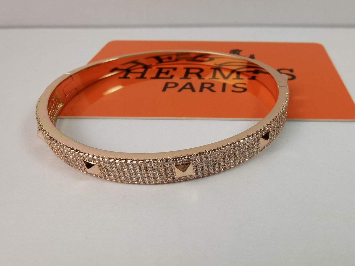 18K Collier De Chien Diamond H Bracelet