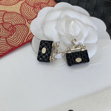 18K CC Classic Bag Pendant Earrings