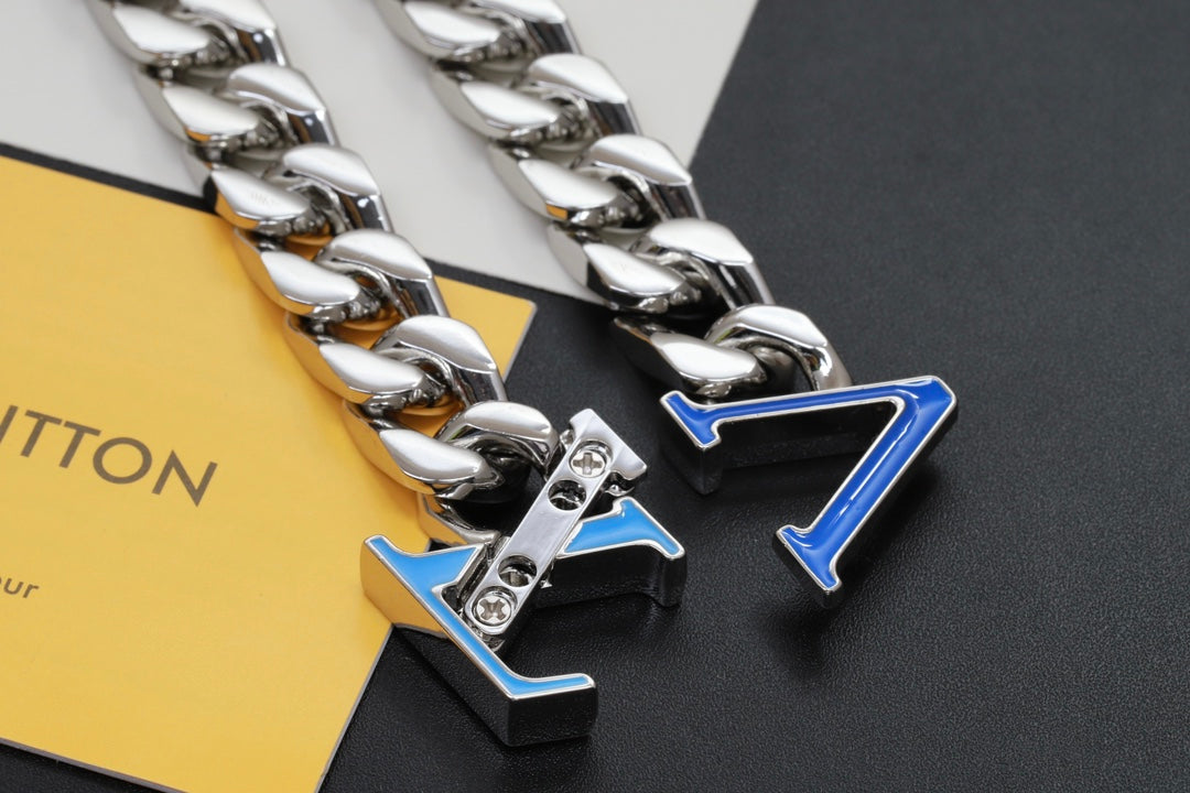 18K Louis Blue Chain Necklace