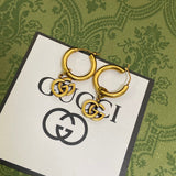 18K GG Hollow Earrings