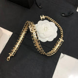 18K CC Strass Necklace