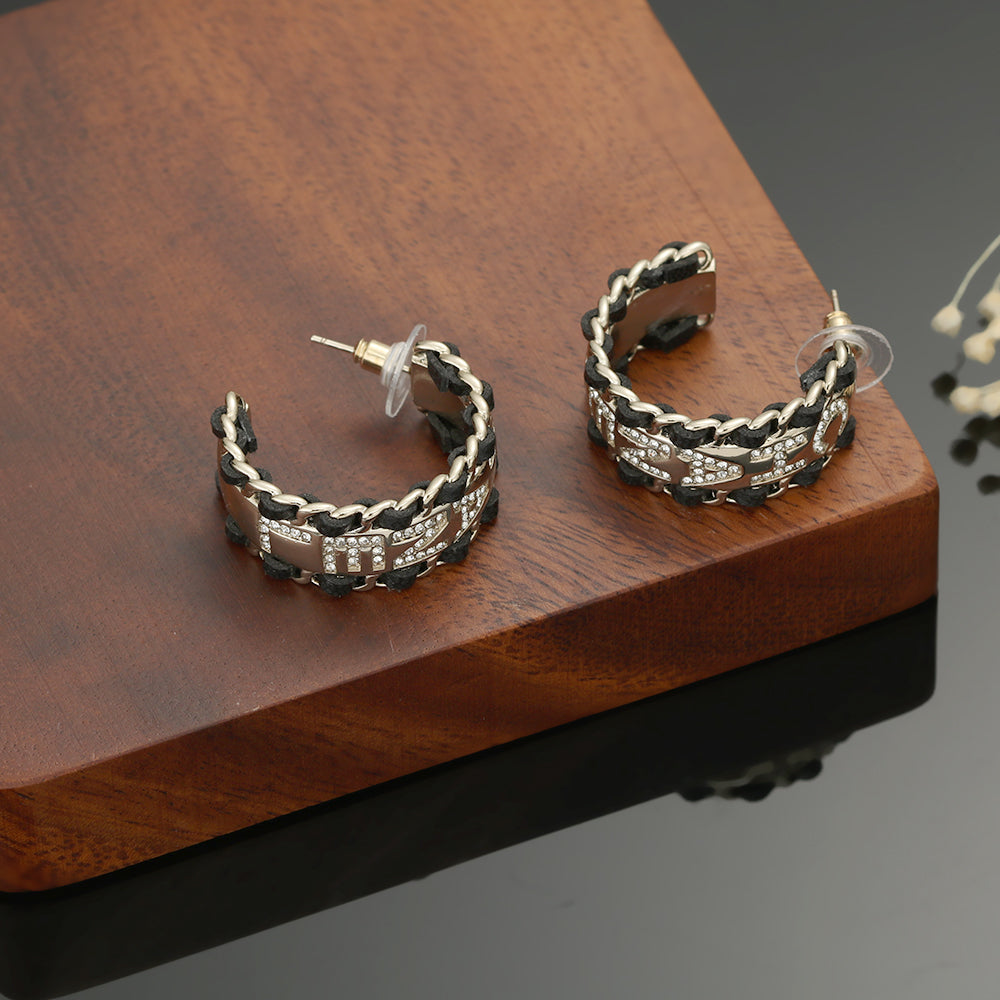 18K CC Strass Earrings