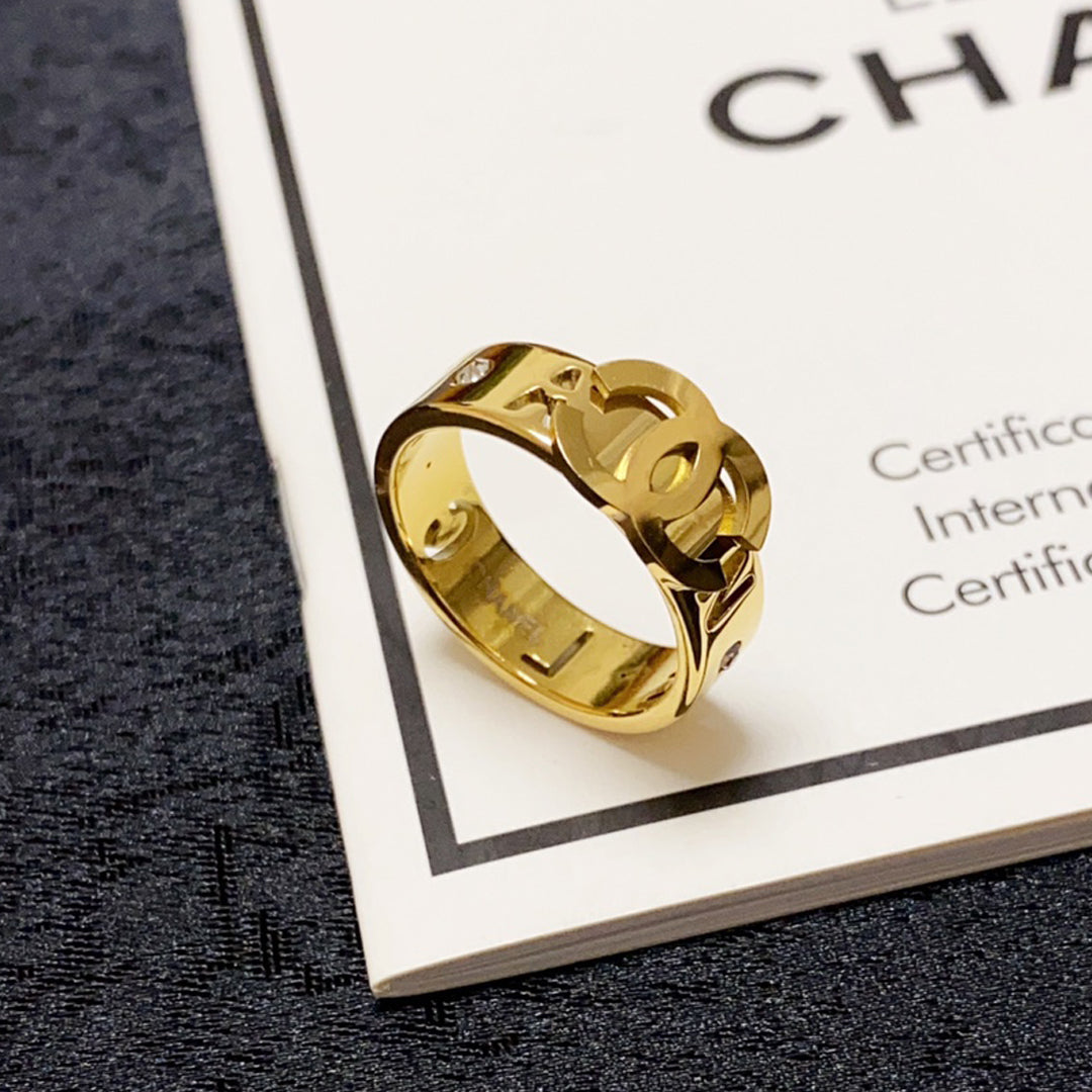 18K Chanel Yellow Gold Ring
