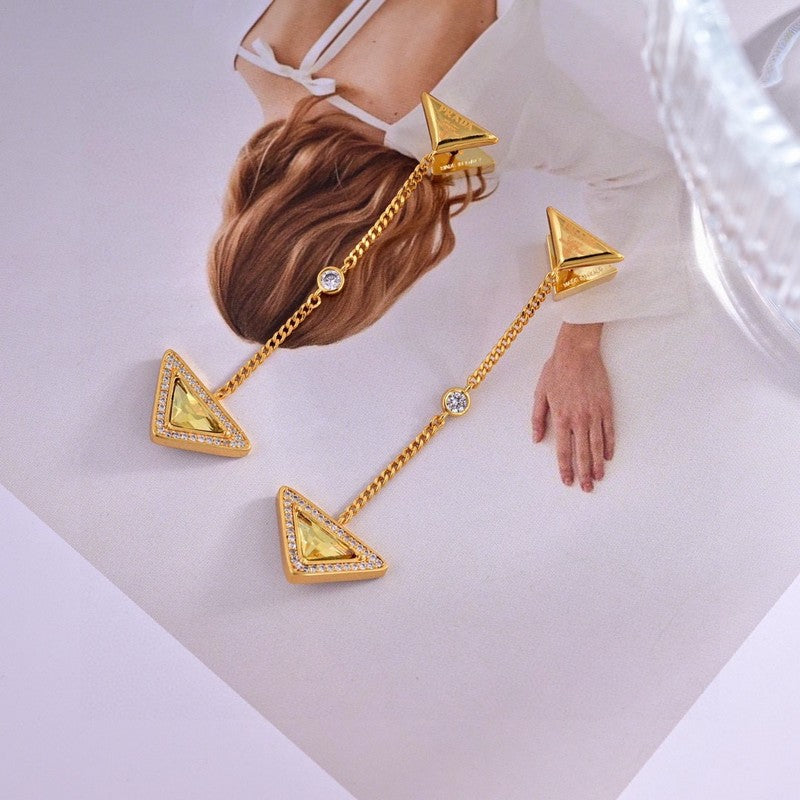 18K Pra Eternal Gold Semi-Precious Stones Earrings