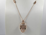 18K BV Serpenti Emerald Necklace
