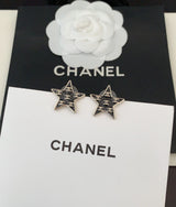 18K CC Star Earrings