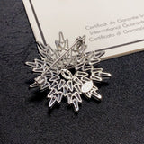 18K CC Snow Flower Brooch