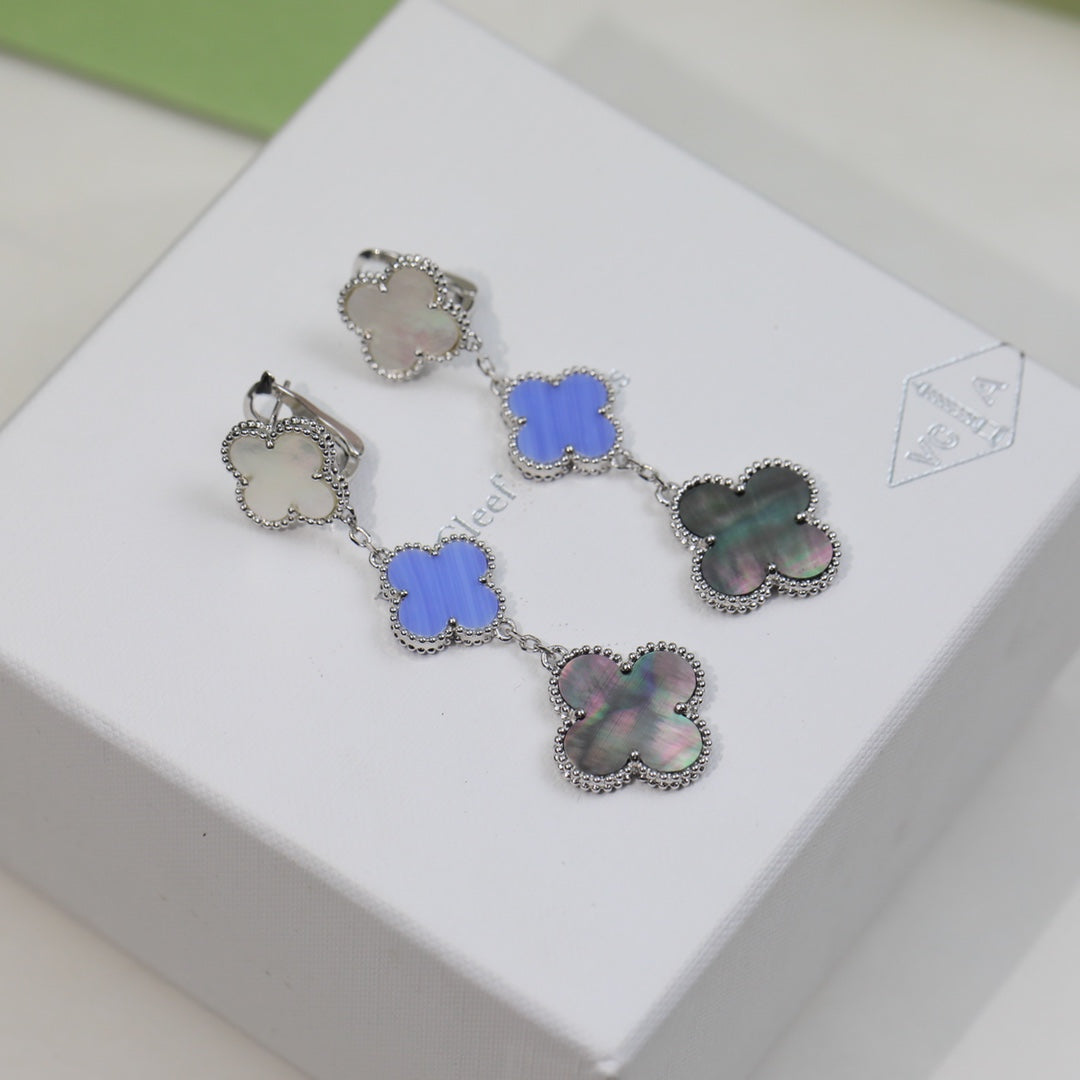 18K Magic Alhambra Three Motifs Earrings