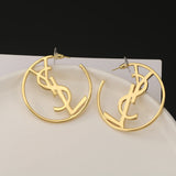 18K Saint Monogram Earrings