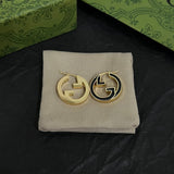 18K GG Color Hollow Earrings