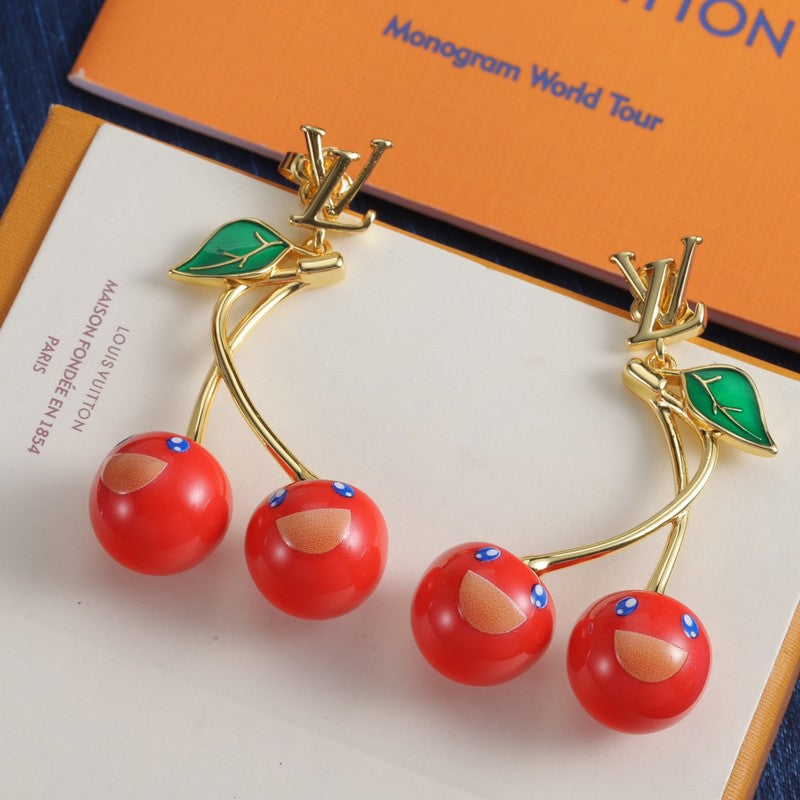 18K Louis Fruit Earrings