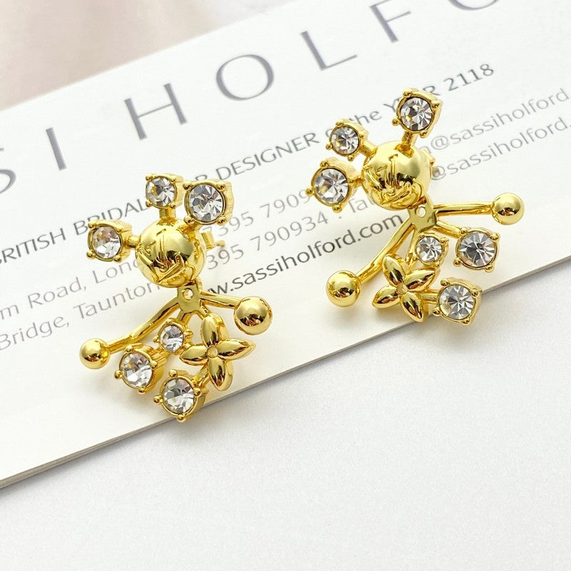 18K Louis Diamond Earrings