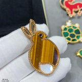 18K Lucky Animals Rabbit Clip Brooch