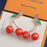 18K Louis Fruit Earrings