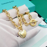 18K T Tag Chain Necklace