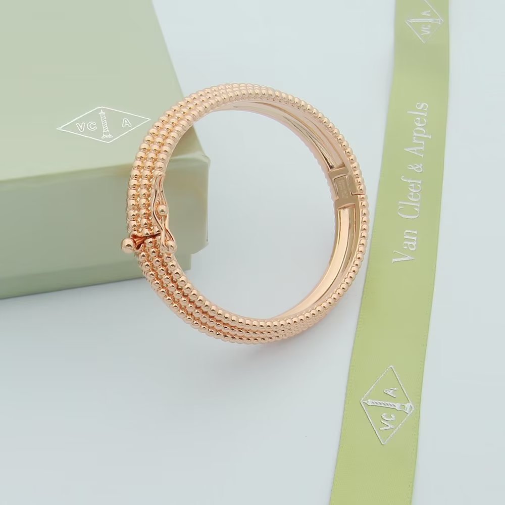 18K Perlee Pearls Five Rows Bracelet