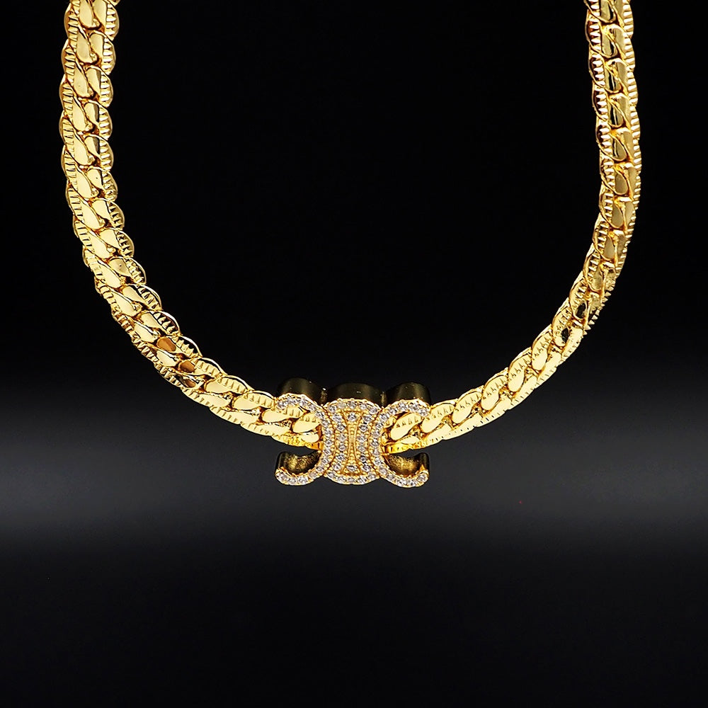 18K Triomphe Diamonds Necklace