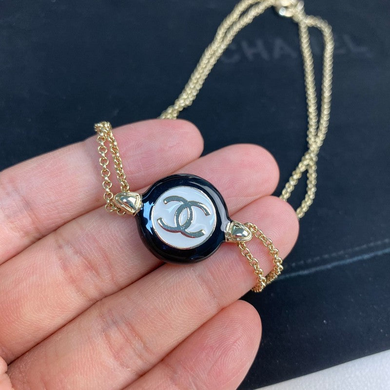18K CC Chain Choker Necklace