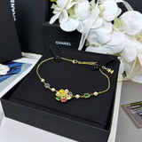 18K CC 26C Color Crystal Choker Necklace