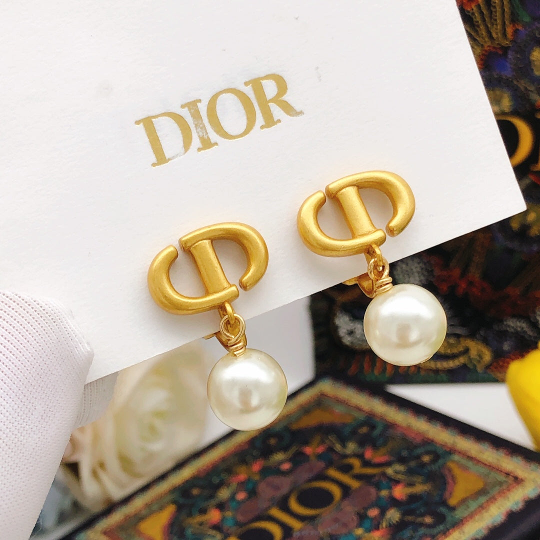18K CD Tribales Pearls Earrings