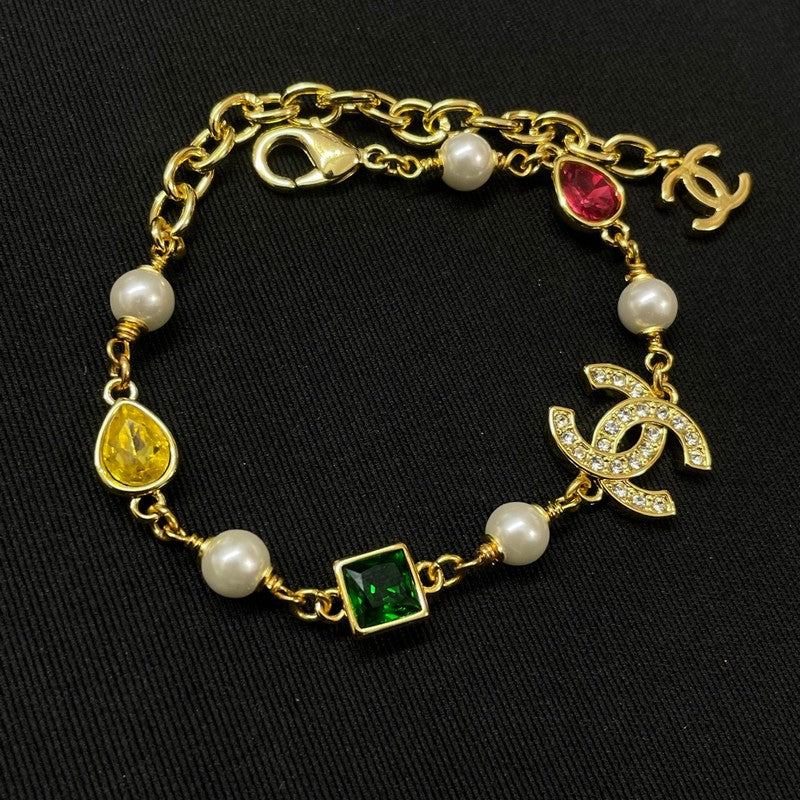 18K CC Color Ceystal & Diamond Bracelet