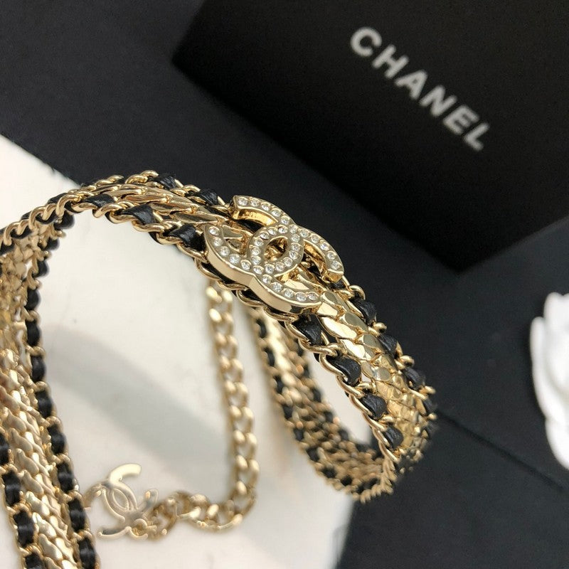 18K CC Strass Necklace