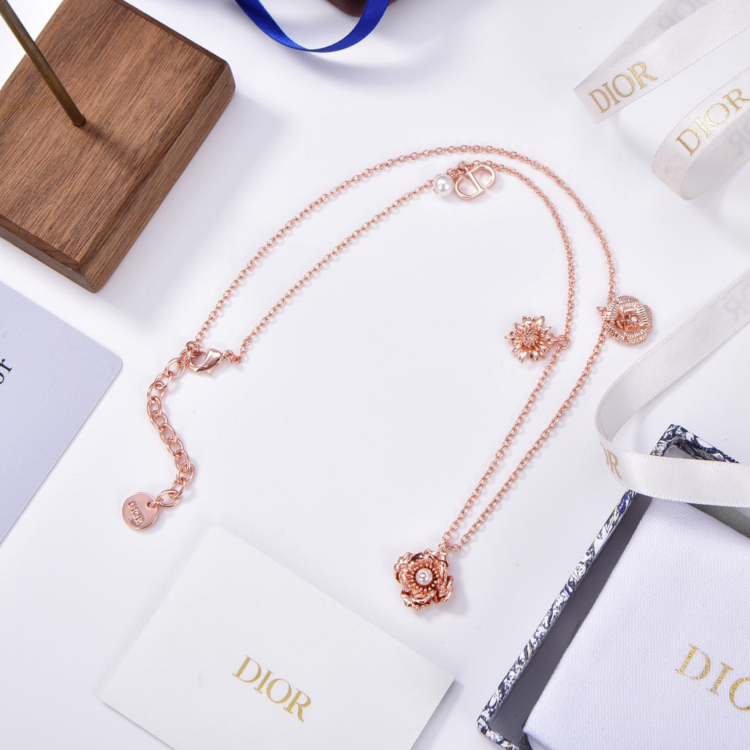 18K CD D-Millefiori Necklace