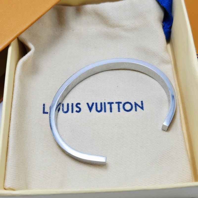 18K Louis Monogram White Gold Bracelet