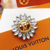 18K Louis Sunflower Brooch