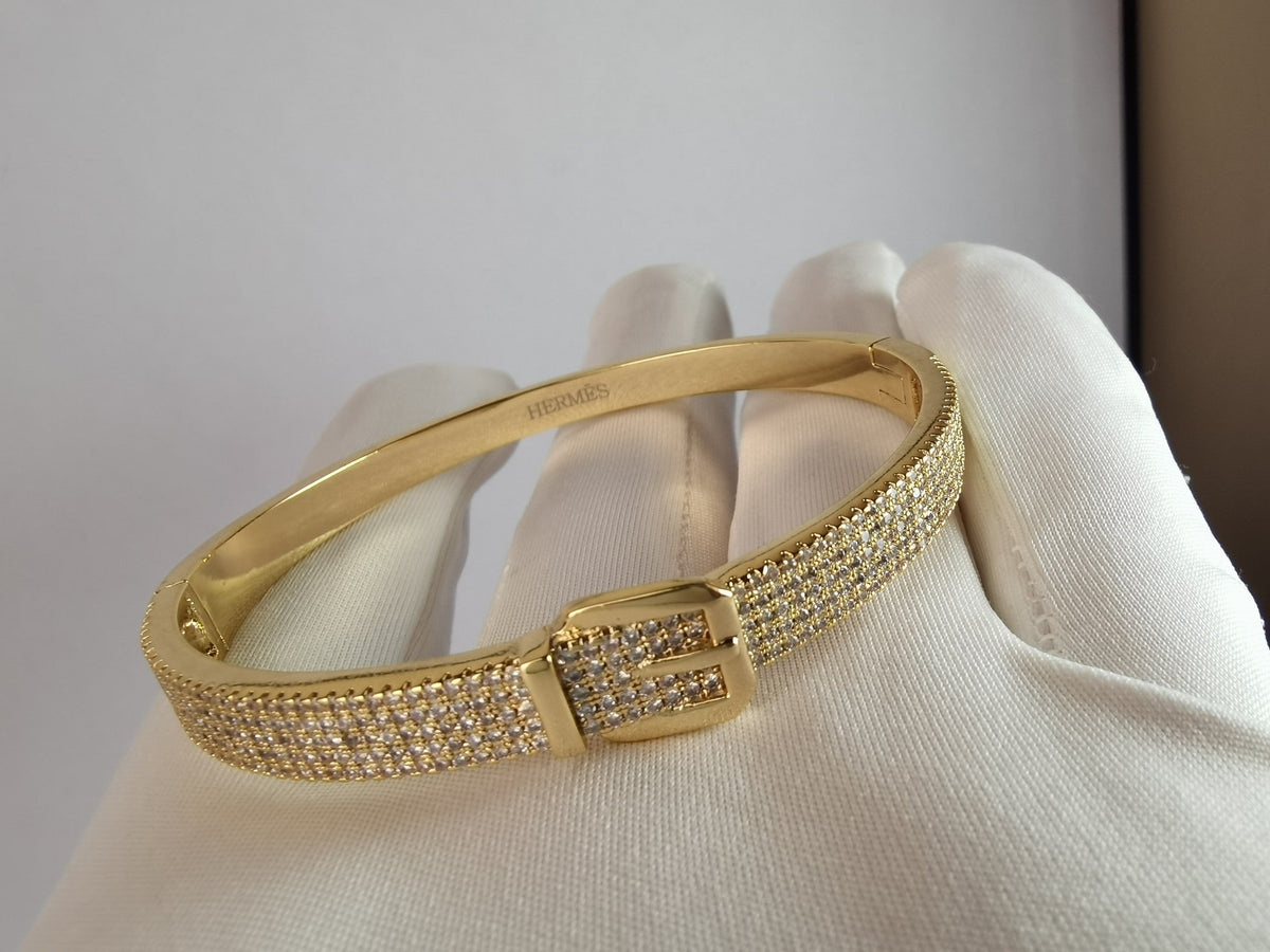 18K Kelly Diamond Vintage H Bracelet