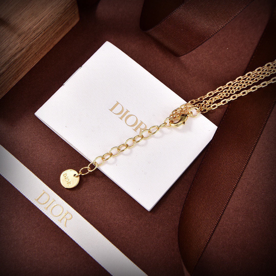 18K Petit CD Pearls Necklace