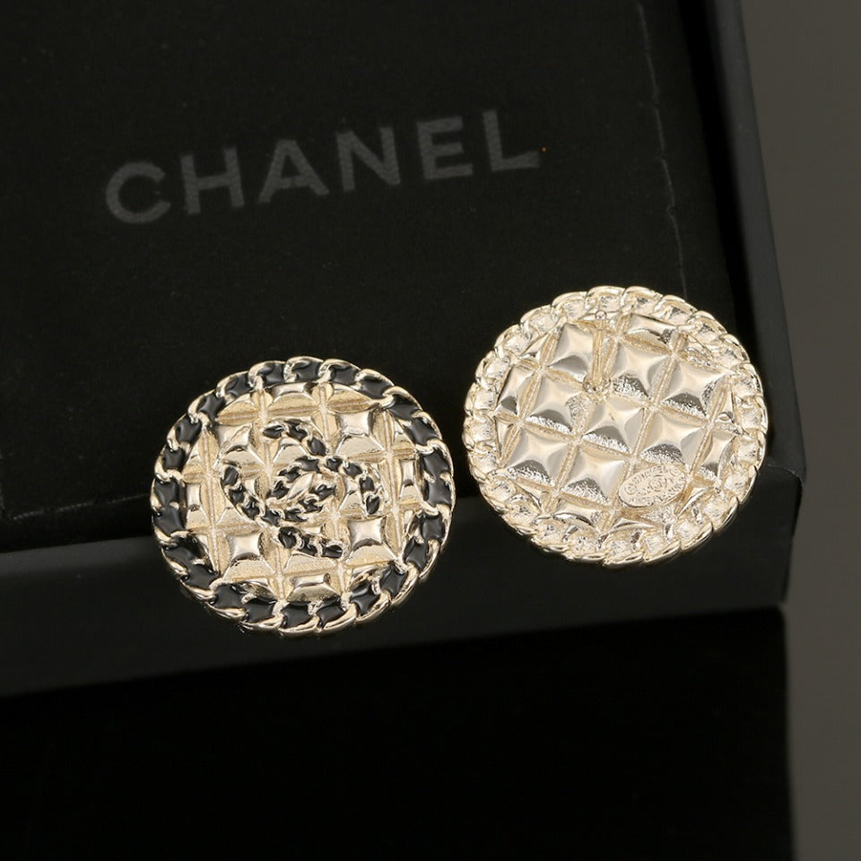 18K CC Strass Earrings