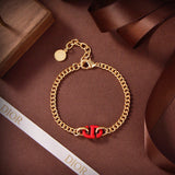 18K CD Fuchsia Bracelet
