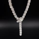 18K BV Serpenti Viper Full Pave Diamonds Necklace