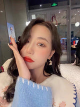 18K BB Earrings