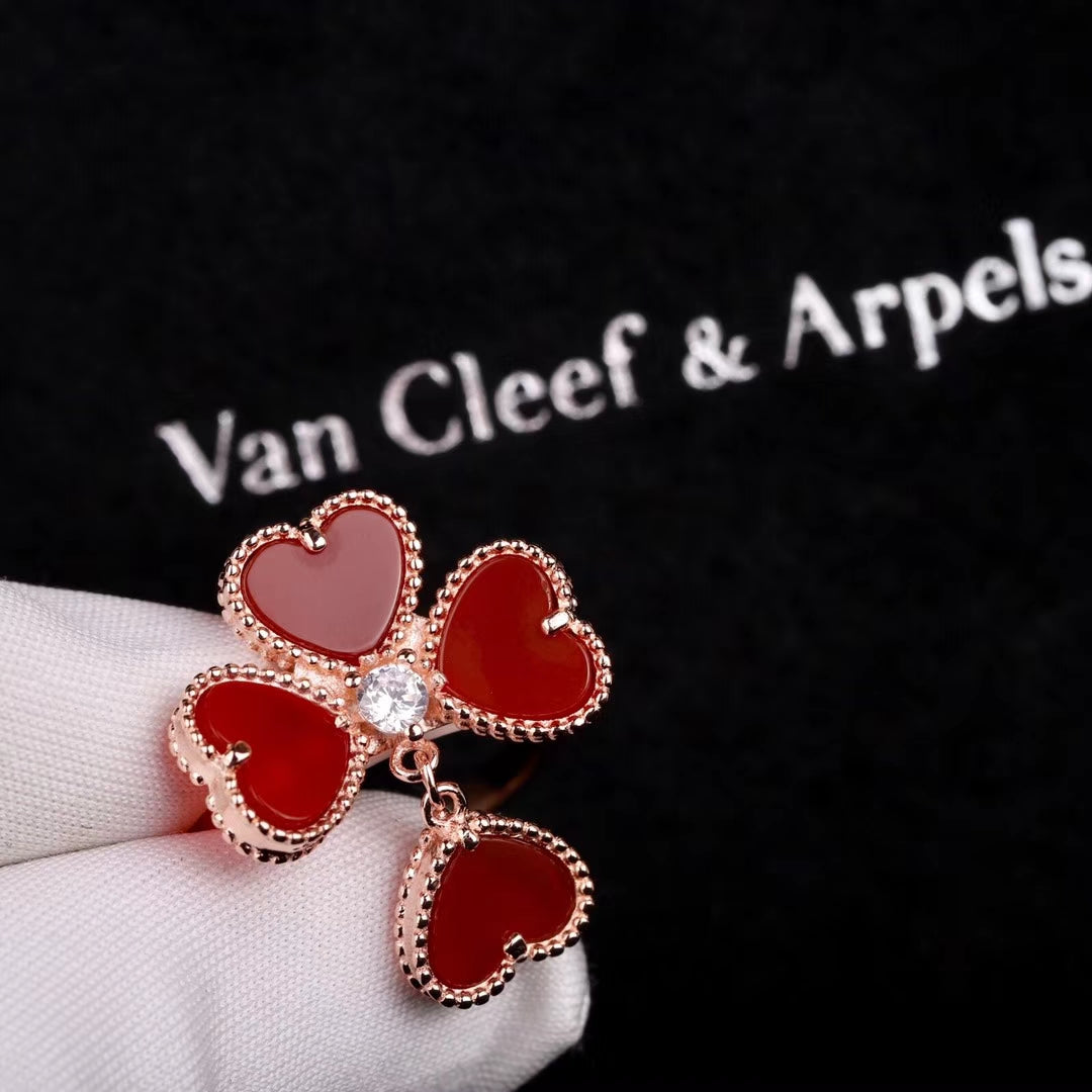 18K Sweet Alhambra Effeuillage Ring