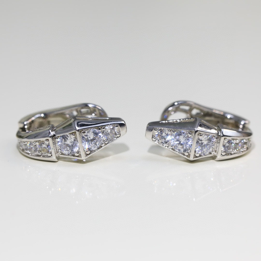 18K BV Serpenti Diamond Earrings