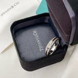 18K T Narrow Pave Diamond Ring