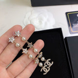 18K CC Long Tassel Earrings