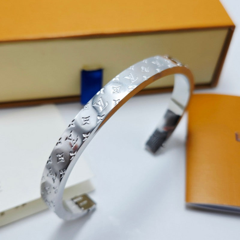 18K Louis Monogram Gold Bracelet