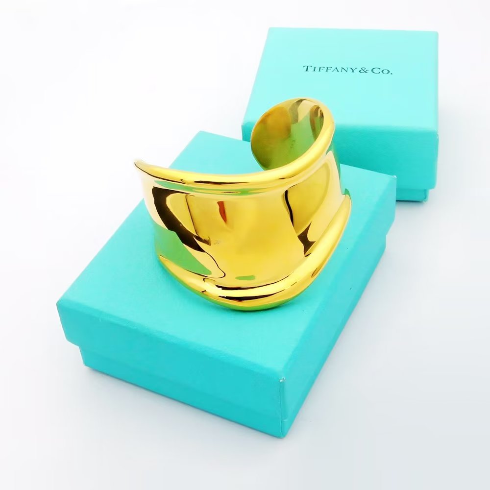 18K T Elsa Peretti Small Bone Cuff Bracelet