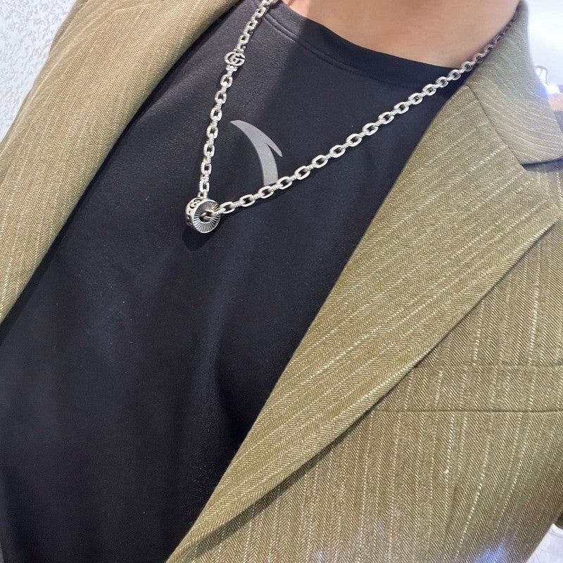 GG Circle Pendant Necklaces