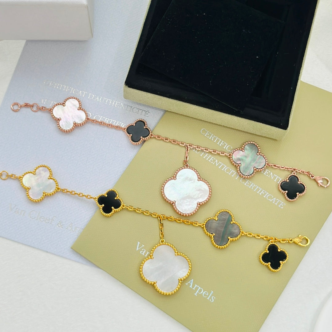 18K Magic Alhambra Five Motifs Clover Bracelet