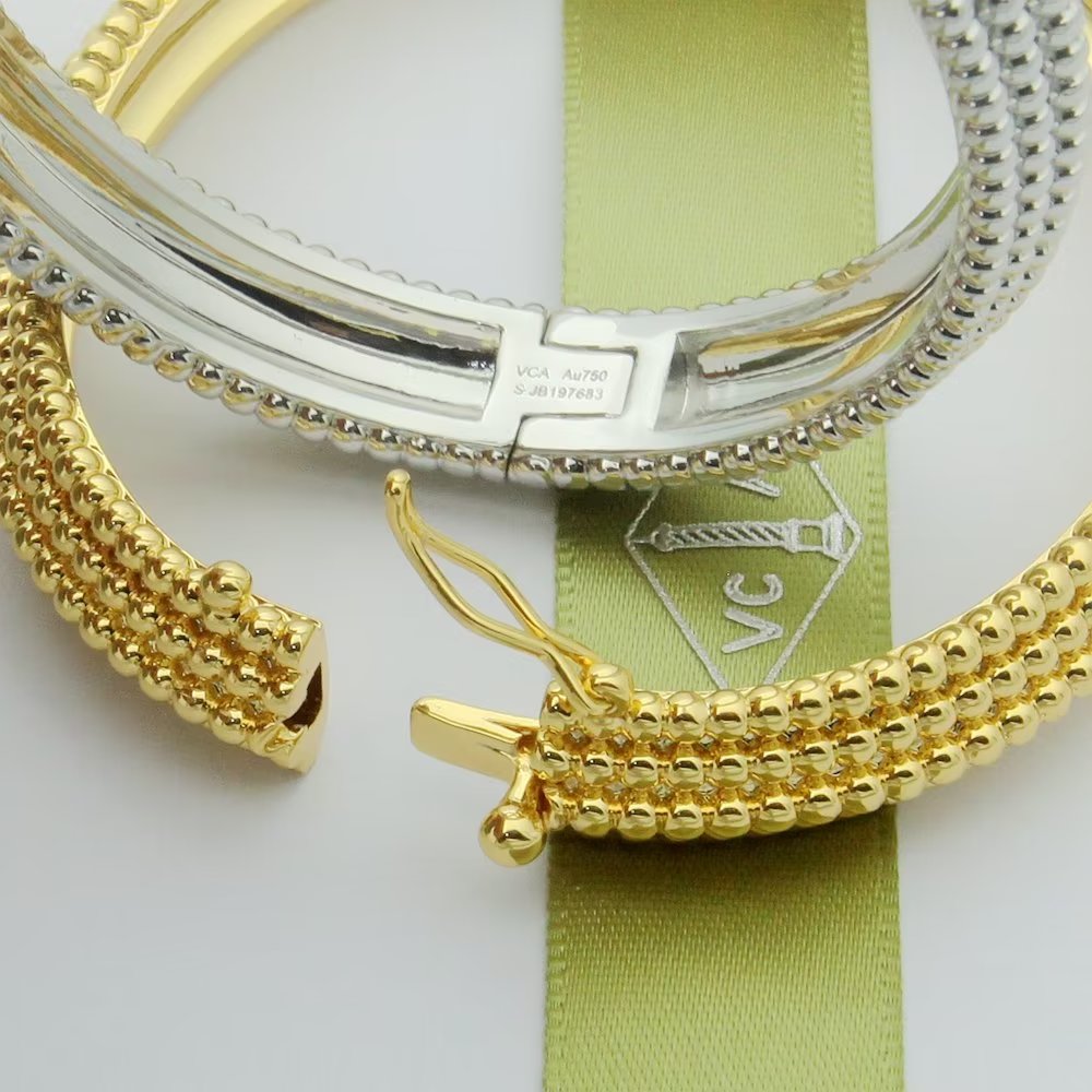 18K Perlee Pearls Five Rows Bracelet
