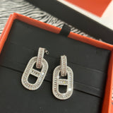 18K Diamonds H Earrings